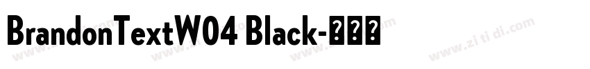 BrandonTextW04 Black字体转换